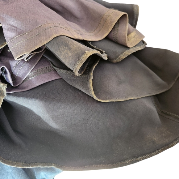 Bill Levkoff Navy Ruffle Long Dress Size 18 - Picture 4 of 4